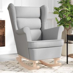 Gossi scaun balansoar, gri nor, 74x90x102 cm, material textil