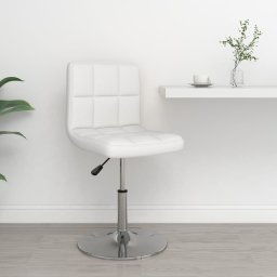 Gossi scaun de bar, alb, piele ecologica