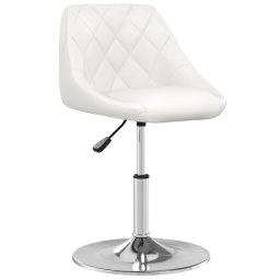 Gossi scaun de bar, alb, piele ecologica