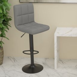 Gossi scaun de bar, gri deschis, material textil