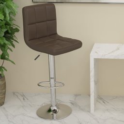 Gossi scaun de bar, maro, piele ecologica