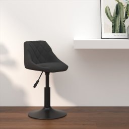 Gossi scaun de bar, negru, catifea