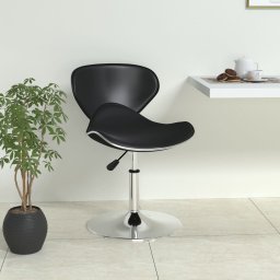 Gossi scaun de bar, negru, piele ecologica