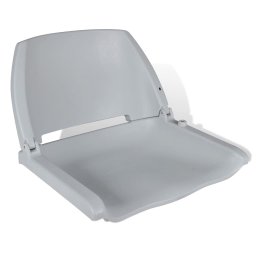 Gossi scaun de barca cu spatar pliabil, fara perna, gri, 48x51x41 cm