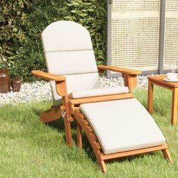 Gossi scaun de gradina adirondack & suport picioare lemn masiv acacia