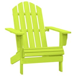 Gossi scaun de gradina adirondack, verde, lemn masiv de brad