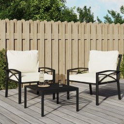 Gossi scaun de gradina cu perne nisipiu, 68x76x79 cm, otel