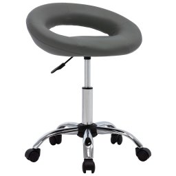 Gossi scaun de lucru pivotant, gri, piele ecologica