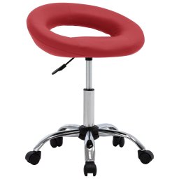 Gossi scaun de lucru pivotant, rosu, piele ecologica