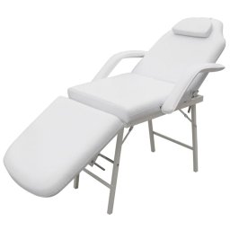 Gossi scaun tratament facial, piele artificiala, 185x78x76 cm, alb