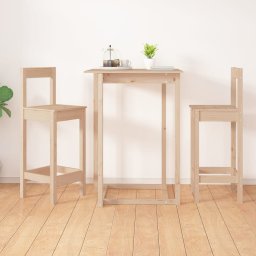 Gossi scaune de bar, 2 buc., 40x41,5x112 cm, lemn masiv de pin