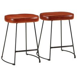 Gossi scaune de bar, 2 buc., maro inchis, 40x29,5x53 cm