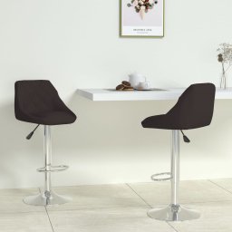 Gossi scaune de bar, 2 buc., negru, piele ecologica