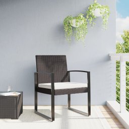 Gossi scaune de bucatarie de gradina, 2 buc., maro, rattan pp