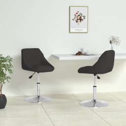 Gossi scaune de bucatarie, 2 buc., negru, piele ecologica