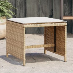 Gossi scaune de gradina cu perne, 4 buc., bej, 41x41x36 cm, poliratan