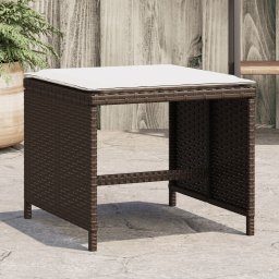 Gossi scaune de gradina cu perne, 4 buc., maro 41x41x36 cm poliratan