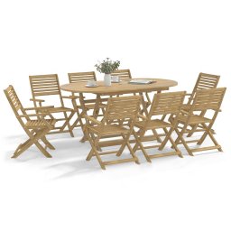 Gossi scaune gradina pliante 6 buc 54,5x61,5x86,5cm lemn masiv acacia