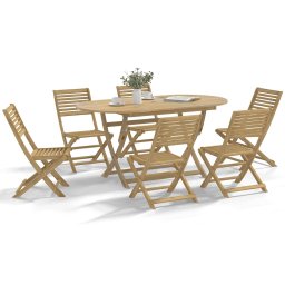Gossi scaune gradina pliante 6 buc. 48,5x61,5x87 cm lemn masiv acacia