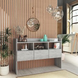 Gossi servanta, gri beton, 105x30x70 cm, pal