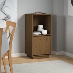 Gossi servanta, maro miere, 38x35x80 cm, lemn masiv de pin