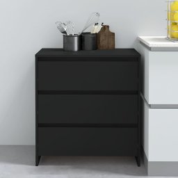 Gossi servanta, negru, 70x41x75 cm, pal