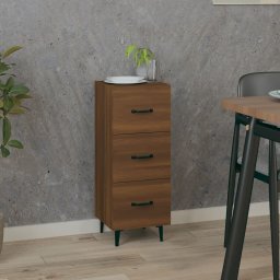 Gossi servanta, stejar maro, 34,5x34x90 cm, lemn compozit
