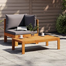 Gossi set canapea de gradina, 2 piese, cu perne, lemn masiv de acacia