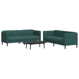 Gossi set canapele, 2 piese, verde inchis, material textil