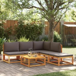 Gossi set de canapele gradina cu perne, 6 piese, lemn masiv acacia