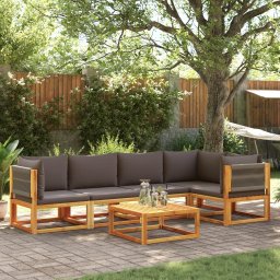 Gossi set de canapele gradina cu perne, 6 piese, lemn masiv acacia