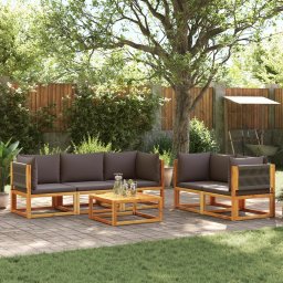 Gossi set de canapele gradina cu perne, 6 piese, lemn masiv acacia
