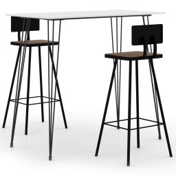 Gossi set mobilier de bar, 3 piese, alb
