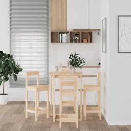 Gossi set mobilier de bar, 5 piese, lemn masiv de pin