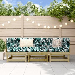 Gossi set mobilier de gradina, 3 piese, lemn de pin impregnat