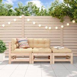 Gossi set mobilier de gradina, 3 piese, lemn masiv de pin