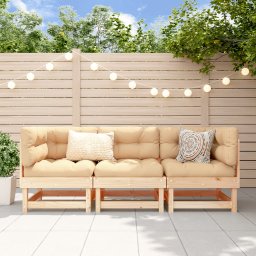 Gossi set mobilier de gradina, 3 piese, lemn masiv de pin