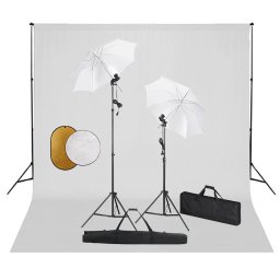 Gossi set studio foto cu lampi, umbrele, fundal si reflector