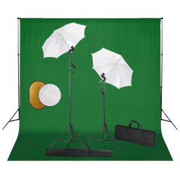 Gossi set studio foto cu lampi, umbrele, fundal si reflector