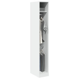 Gossi sifonier, alb, 30x50x200 cm, lemn prelucrat