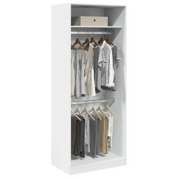 Gossi sifonier, alb, 80x50x200 cm, lemn prelucrat