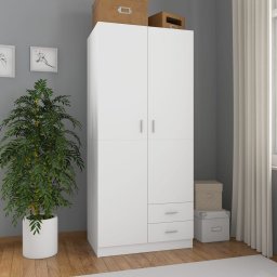 Gossi sifonier, alb, 80x52x180 cm, lemn prelucrat