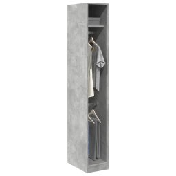 Gossi sifonier, gri beton, 30x50x200 cm, lemn prelucrat