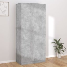 Gossi Șifonier, gri beton, 90x52x200 cm, lemn prelucrat