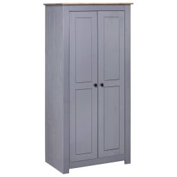Gossi sifonier, gri, 80 x 50 x 171,5 cm, lemn masiv pin gama panama