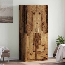 Gossi sifonier, lemn vechi, 80x52x180 cm, lemn prelucrat