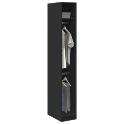 Gossi sifonier, negru, 30x50x200 cm, lemn prelucrat