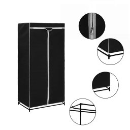 Gossi Șifonier, negru, 75 x 50 x 160 cm