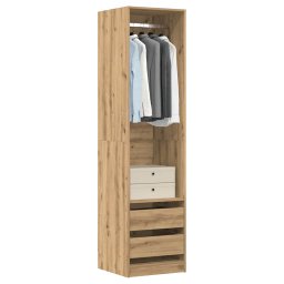 Gossi sifonier, stejar artizanal, 50x50x200 cm, lemn prelucrat