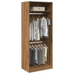 Gossi sifonier, stejar artizanal, 80x50x200 cm, lemn prelucrat